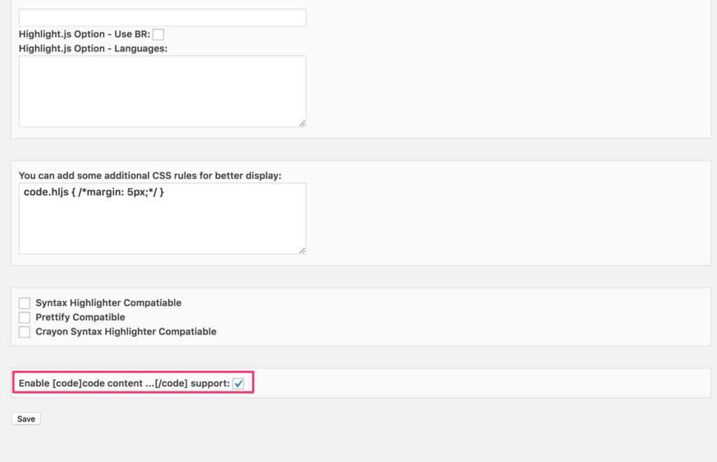 タグを使用する場合の選択はこちらで行います。