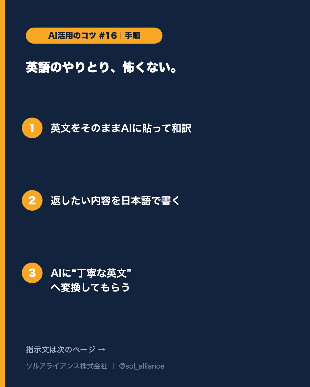 英語のやりとり、怖くない。 3枚目