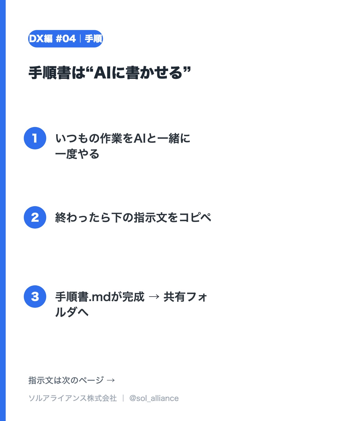 手順書は“AIに書かせる” 2枚目