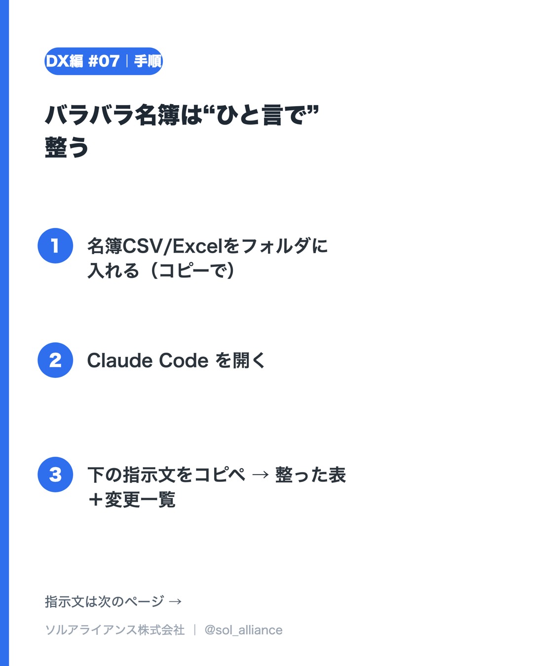 バラバラ名簿は“ひと言で”整う 2枚目